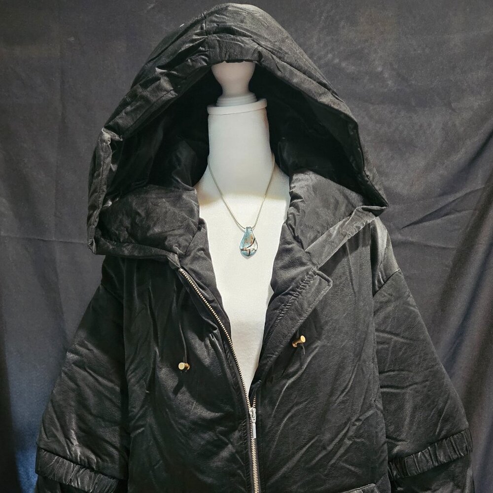 NWT NAP Black Duck Down Coat